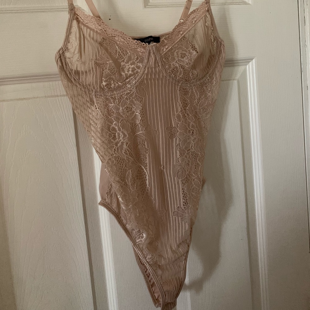Cream lace bodysuit